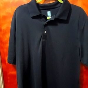 Navy stretchy polo shirt xxl